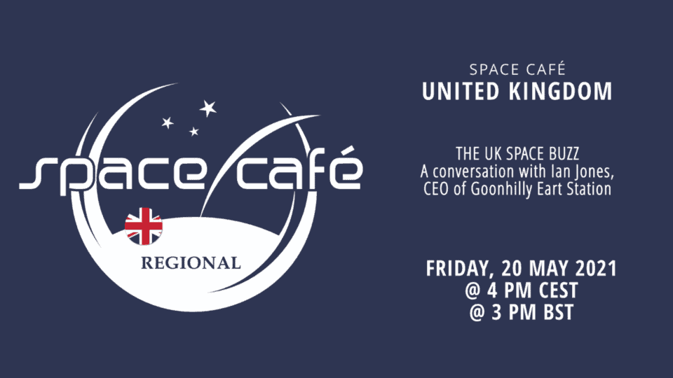 Space Café regional event graphic with conference wording