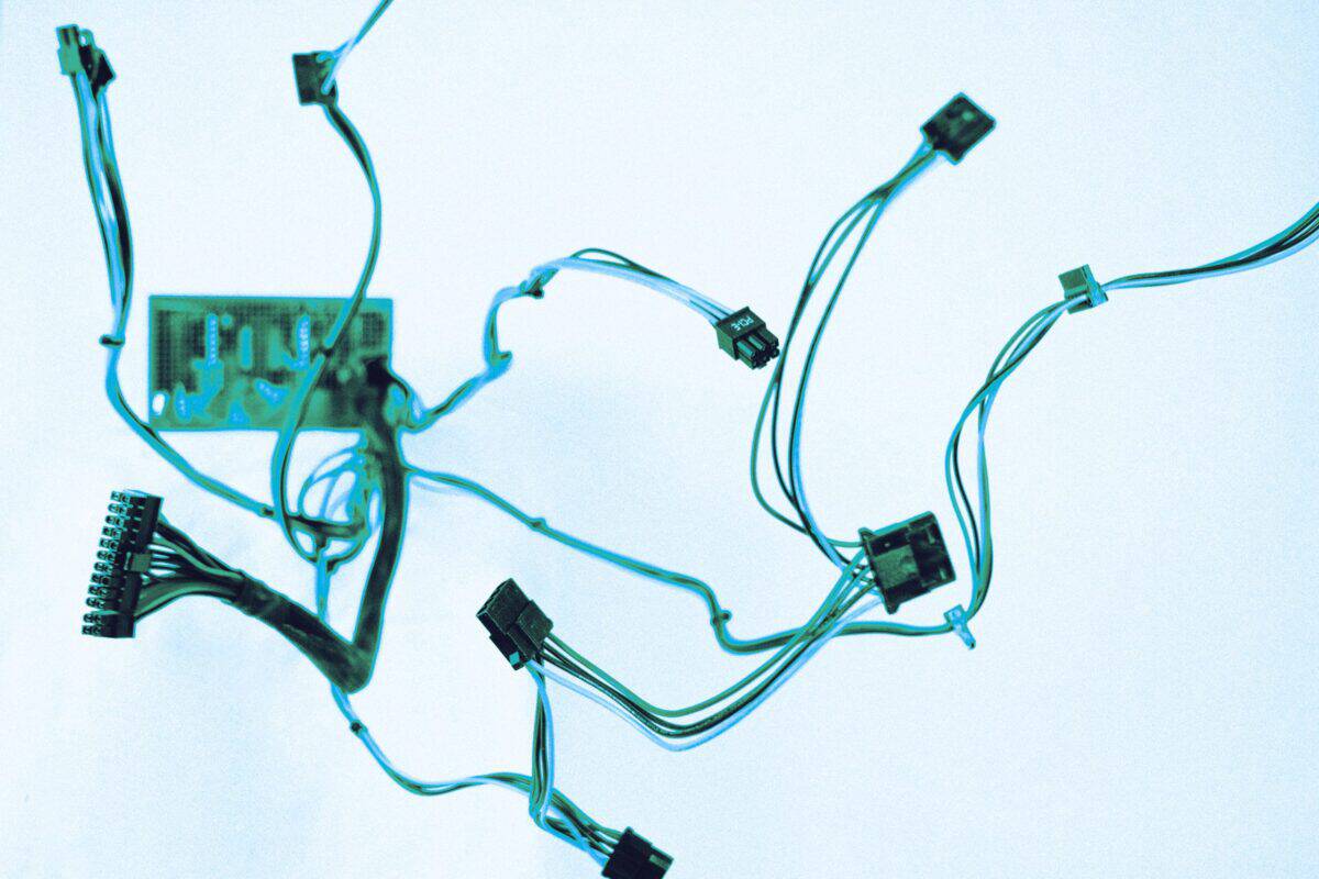 Audio and video cables linked for professional media production