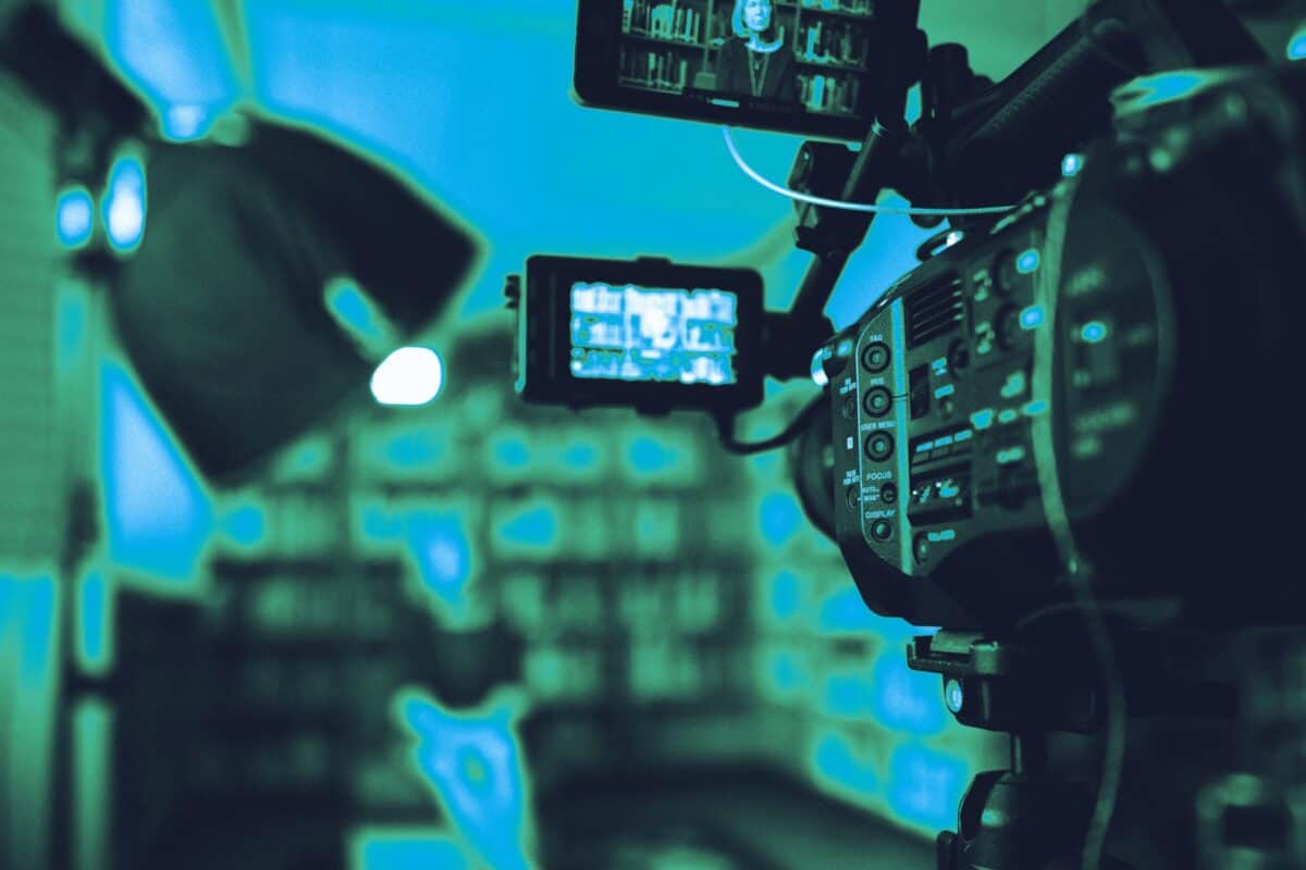 Video camera recording digital content in a production environment