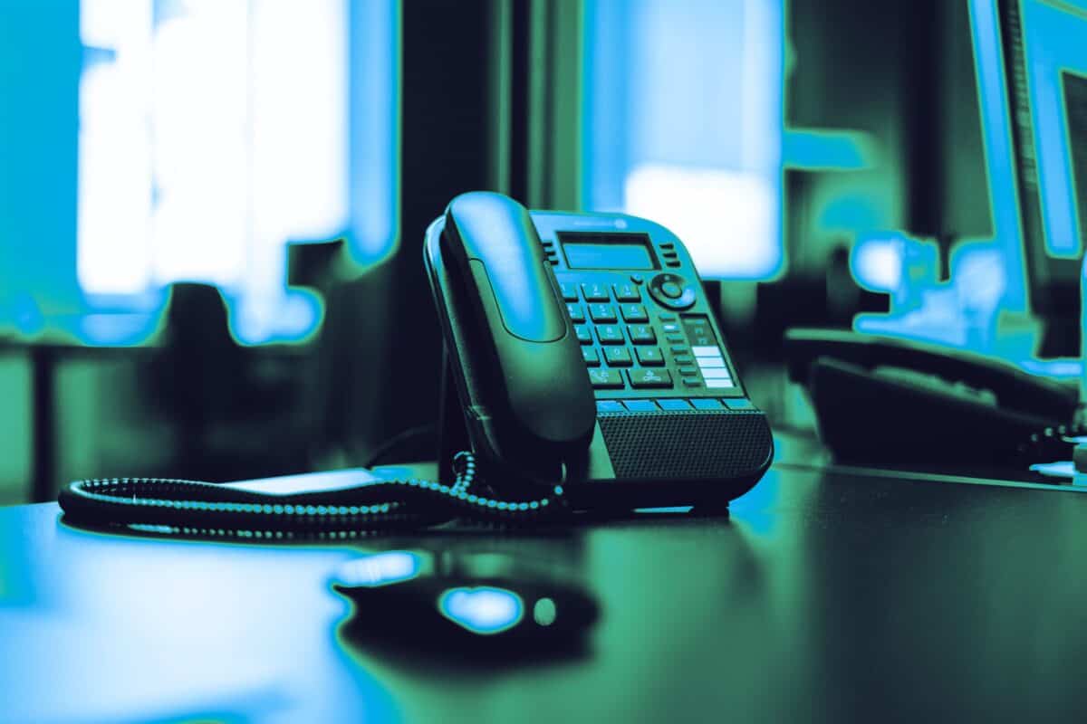 Desk telephone ready for professional connectivity and communications