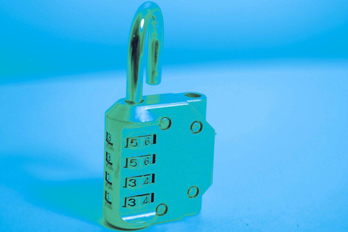 Open padlock representing access control and cyber security protection