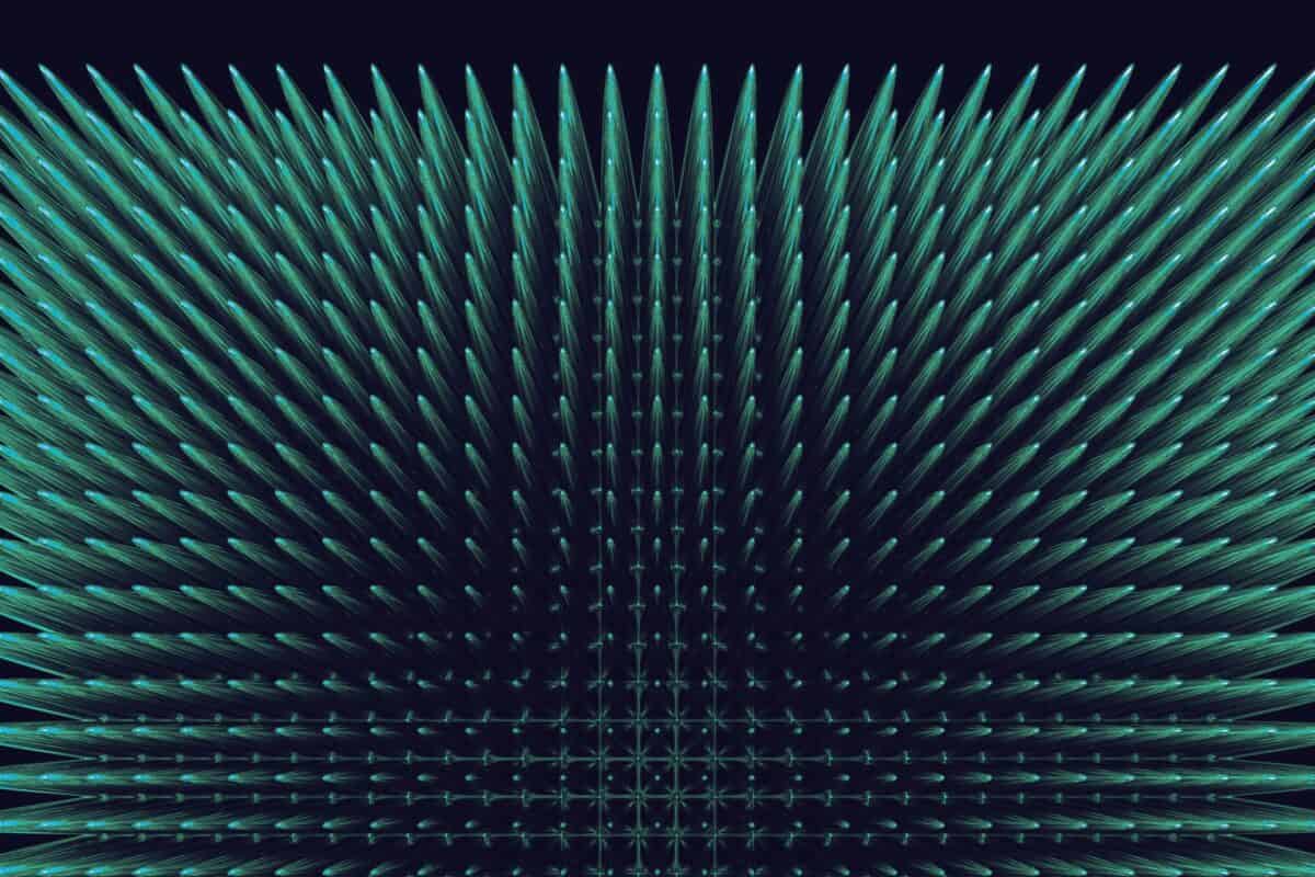 Rows of acoustic panels used in a content and media studio