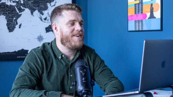 Neuco Group podcast host speaking during a recorded interview