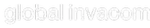White Global Invacom company wordmark on a transparent background