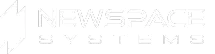 White NewSpace company wordmark on a transparent background