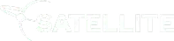 White Satellite conference wordmark on a transparent background